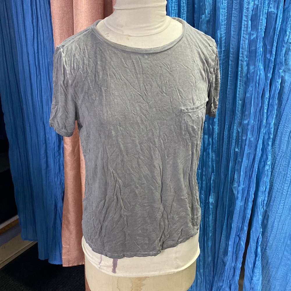Bongo L distressed look grey t shirt
